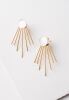 Caroline Mother of PearlStud& Fringe Earrings