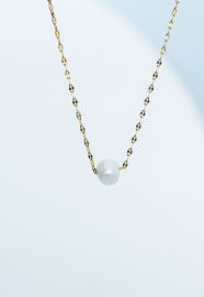 Annie Gold Pearl Necklace