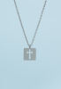 Axis Silver Cross Necklace