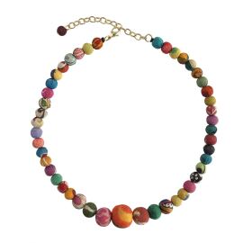 Kantha Graduated Choker 38 cm mit Verlängerung