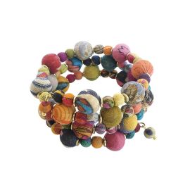 Kantha Winding Bauble Bracelet
