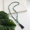 Kantha Tassel Waterlilies Necklace