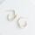 With a Twist Hoops in White