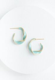 With a Twist Hoops in Mint