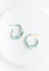 With a Twist Hoops in Mint