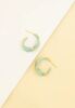 With a Twist Hoops in Mint