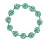 Armband Luxe Globe, Aquamarine