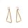 Brass earring triangle