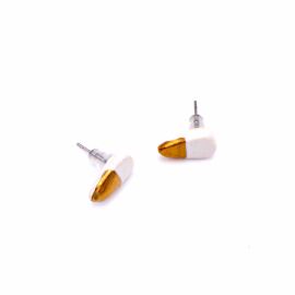 Ohrstecker Triangle, 15mm Goldene Hälfte