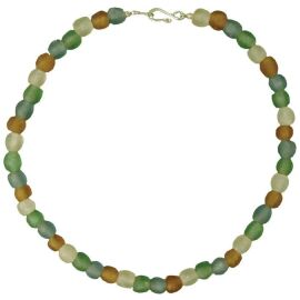 Kette Glas Pearls,Rainbow 45 cm