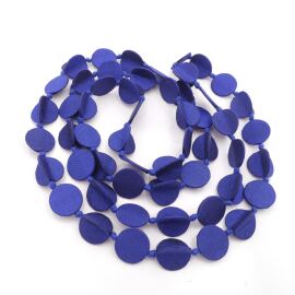 “Chip” Silk Jewelry, Indigo