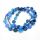 “Chip” Silk Jewelry, Blue-Green