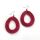 Sisal Ohrring Loop Red
