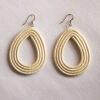 Sisal Ohrring Loop White