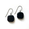 Tagua Ohrring Cuadro Schwarz
