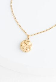 Paw Print Necklace in Gold