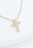 Shine your light Cross Necklace, Gold