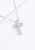 Shine your light Cross Necklace, Platinum