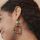 Kantha Earring, Dangling Square