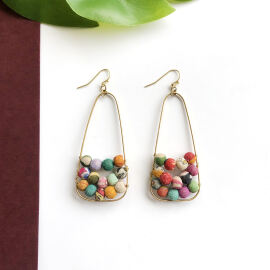Kantha Embedded Earring