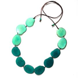 Tagua Kette Caro Bright Teal