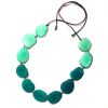Tagua Kette Caro Bright Teal