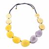 Tagua Kette Caro, Glanz Gelb