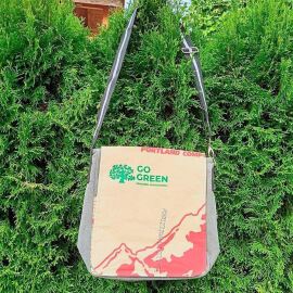 Umhängetasche Canvas/Recycling Zementsack
