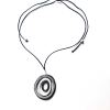 Tagua Kette, Saturn, Grau