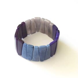 Tagua Bracelet Yotoco blue/grey