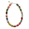 Kantha Dotted Block Necklace
