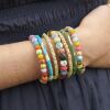Kantha Towering Wrap  Bracelet