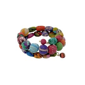 Kantha Whirled Spiral  Bracelet
