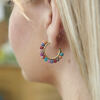 Kantha Milieu Mini Hoops, Earring