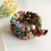 Kantha Spiral Shapes Bracelet
