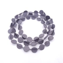 Seidenschmuck "Chip" Dunkel Grau