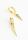 Golden Spike Paved Huggie Earrings