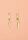 Golden Spike Paved Huggie Earrings