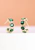 Jubilee Emerald Green Hoop Earrings