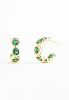 Jubilee Emerald Green Hoop Earrings