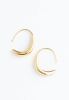 Crescent MoonThread Drop Earrings
