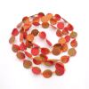 Seidenschmuck "Chip" Rot/Orange/Grün