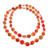 “Chip” Silk Jewelry, Red/Orange/Grün