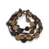 Seidenschmuck "Chip" Schwarz-Gold