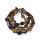 Seidenschmuck "Chip" Schwarz-Gold