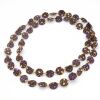 Seidenschmuck "Chip" Braun/Lila