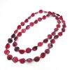 “Chip” Silk Jewelry, Red Batik