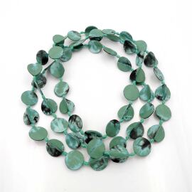 “Chip” Silk Jewelry, Mint batik