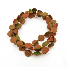 Seidenschmuck "Chip" Kupfer-Grün