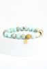 Fan Turquoise Beaded Bracelet